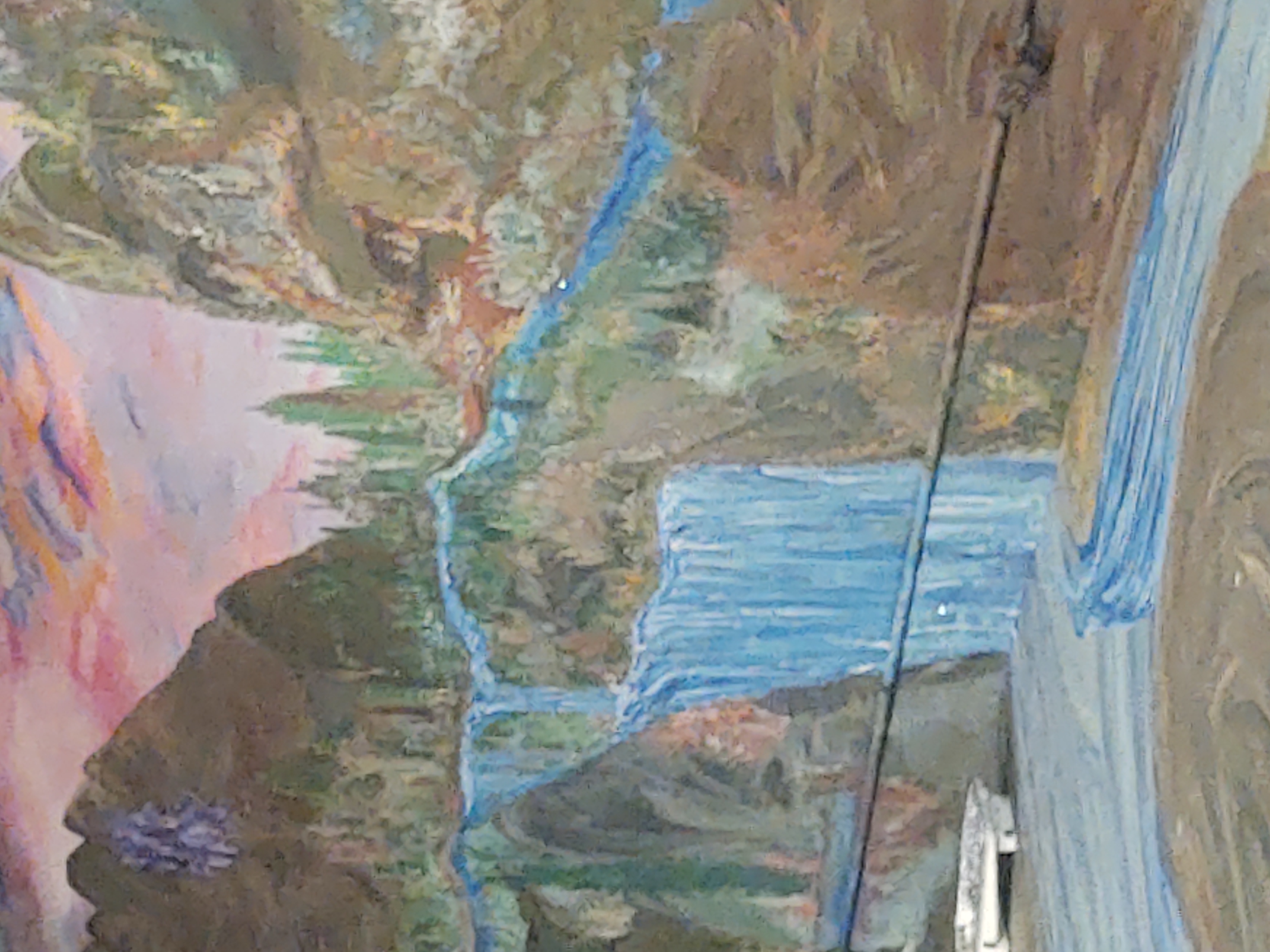 Basement mural artistic detail